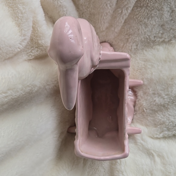 S T O R K Over Cradle planter 1950 Ceramic - Picture 2 of 4